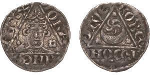 1 Пенни Лордство Ирландия (1171-1541) Серебро Иоанн Безземельный (1167-1216)