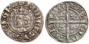 1 Пенни Шотландское королевство (843-1707) Серебро Robert I of Scotland (1274-1329)