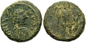 1 Пентанумиум Византийская империя (330-1453) Бронза Юстин I (450-527)