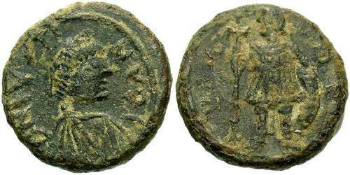 1 Пентанумиум Византийская империя (330-1453) Бронза Юстин I (450-527)