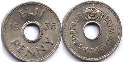 1 Пені Fiji (1970 - )  