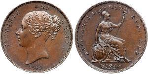 1 Пені Сполучене королівство Великобританії та Ірландії (1801-1922)  Вікторія (1819 - 1901)