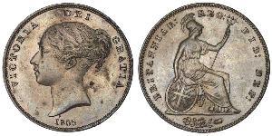 1 Пені Сполучене королівство Великобританії та Ірландії (1801-1922)  Вікторія (1819 - 1901)