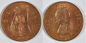 1 Пені Велика Британія (1922-) Бронза Єлизавета II (1926-2022)