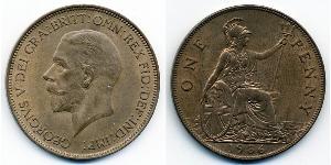 1 Пені Сполучене королівство Великобританії та Ірландії (1801-1922) Бронза Георг V (1865-1936)