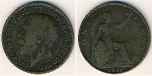 1 Пені Сполучене королівство Великобританії та Ірландії (1801-1922) Бронза Георг V (1865-1936)