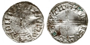 1 Пені Королівство Англія (927-1649,1660-1707) Срібло Aethelred II (968 - 1016)