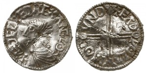 1 Пені Королівство Англія (927-1649,1660-1707) Срібло Aethelred II (968 - 1016)
