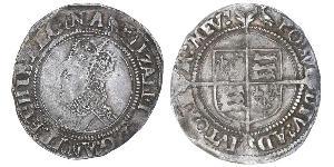 1 Пені Королівство Англія (927-1649,1660-1707) Срібло Єлизавета I (1533-1603)