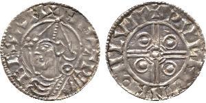 1 Пені Королівство Англія (927-1649,1660-1707) Срібло Cnut (985 -1035)
