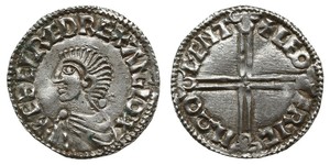 1 Пені Королівство Англія (927-1649,1660-1707) Срібло Aethelred II (968 - 1016)