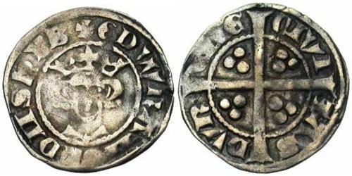 1 Пені Королівство Англія (927-1649,1660-1707) Срібло Едвард I (1239 - 1307)