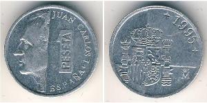 1 Песета Королівство Іспанія (1976 - ) Алюміній Хуан Карлос I (1938 - )