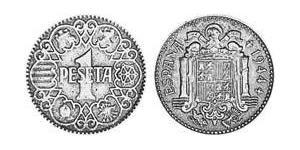 1 Песета Francoist Spain (1936 - 1975) Бронза/Алюміній 
