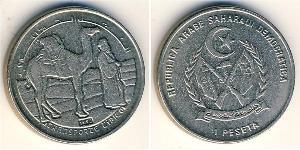 1 Песета Western Sahara (1976 - ) Никель/Медь 