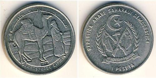 1 Песета Western Sahara (1976 - ) Никель/Медь 
