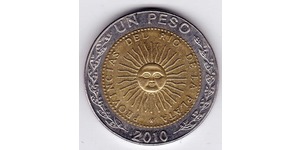 1 Песо Аргентинская Республика (1861 - ) Биметалл 