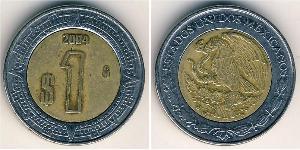 1 Песо Мексиканські Сполучені Штати (1867 - ) Біметал 