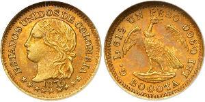 1 Песо United States of Colombia  (1863 - 1886) Золото 
