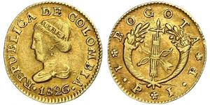 1 Песо Великая Колумбия (1819 - 1831) Золото 