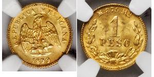 1 Песо Мексиканські Сполучені Штати (1867 - ) Золото 
