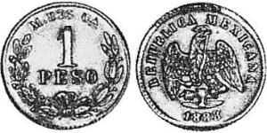 1 Песо Мексиканські Сполучені Штати (1867 - ) Золото 