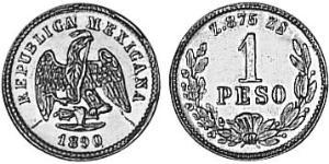 1 Песо Мексиканські Сполучені Штати (1867 - ) Золото 