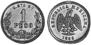 1 Песо Соединённые Штаты Мексики (1867 - ) Золото 