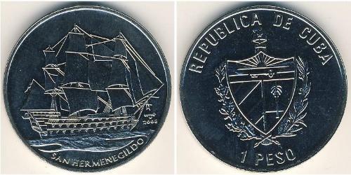 1 Песо Cuba (1898 - ) Никель/Медь 