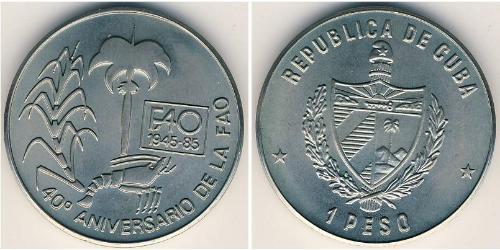 1 Песо Cuba (1898 - ) Нікель/Мідь 