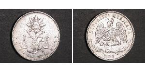 1 Песо Соединённые Штаты Мексики (1867 - ) Серебро 