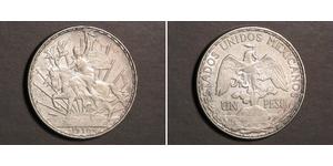 1 Песо Соединённые Штаты Мексики (1867 - ) Серебро 