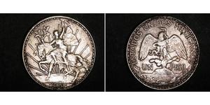 1 Песо Соединённые Штаты Мексики (1867 - ) Серебро 