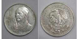 1 Песо Мексика Срібло 