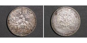 1 Песо Мексиканські Сполучені Штати (1867 - ) Срібло 