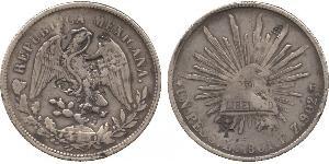 1 Песо Мексиканські Сполучені Штати (1867 - ) Срібло 