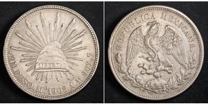 1 Песо Мексиканські Сполучені Штати (1867 - ) Срібло 