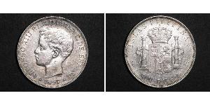 1 Песо Філіппіни Срібло Alfonso XIII of Spain (1886 - 1941)