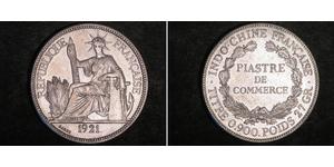 1 Пиастр Французский Индокитай (1887-1954) Серебро 