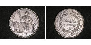 1 Пиастр Французский Индокитай (1887-1954) Серебро 