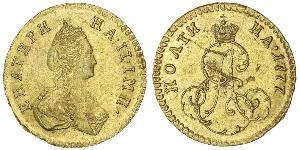 1 Полтина / 1/2 Рубль Российская империя (1720-1917) Золото Екатерина II (1729-1796)