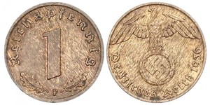 1 Пфенниг Третий рейх (1933-1945) Бронза 
