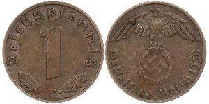 1 Пфенниг Третий рейх (1933-1945) Бронза 