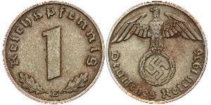 1 Пфенниг Третий рейх (1933-1945) Бронза 