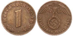 1 Пфенниг Третий рейх (1933-1945) Бронза 