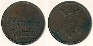 1 Пфеніг Gdansk (1920-1939) Бронза 