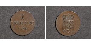 1 Пфеніг Королівство Баварія (1806 - 1918) Мідь 