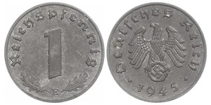 1 Пфеніг Третій рейх (1933-1945) Цинк 