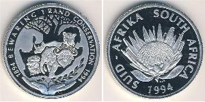 1 Ранд Южно-Африканская Республика (1910 - ) Серебро 