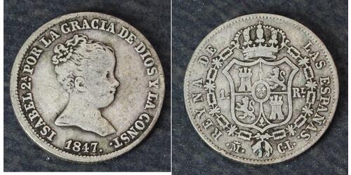 1 Реал Іспанія Срібло Isabella II of Spain (1830- 1904)